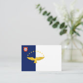 アゾレス諸島フラグ名刺 名刺 (スタンド正面)