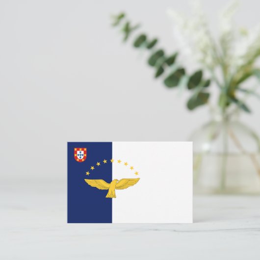 アゾレス諸島フラグ名刺 名刺 (スタンド正面)