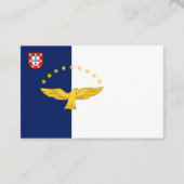 アゾレス諸島フラグ名刺 名刺 (正面)