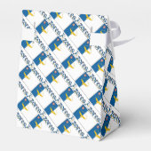 アゾレス諸島国旗のタイルパーソナライズされた張 フェイバーボックス (裏面サイド)