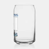 アゾレス諸島国旗の青 ガラス缶 (左)