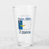 アゾレス諸島国旗の青 タンブラーグラス (裏面)