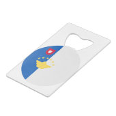 アゾレス諸島国旗 クレジットカード栓抜き (裏面アングル)