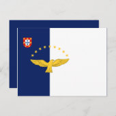 アゾレス諸島国旗 ポストカード (正面/裏面)