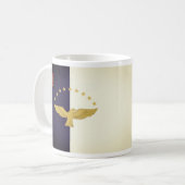 アゾレス諸島国旗、ポルトガルコーヒーマグ コーヒーマグカップ (正面左)