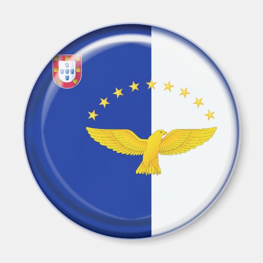 アゾレス諸島国旗 マグネット (正面)