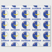 アゾレス諸島国旗 ラッピングペーパー (フラット)