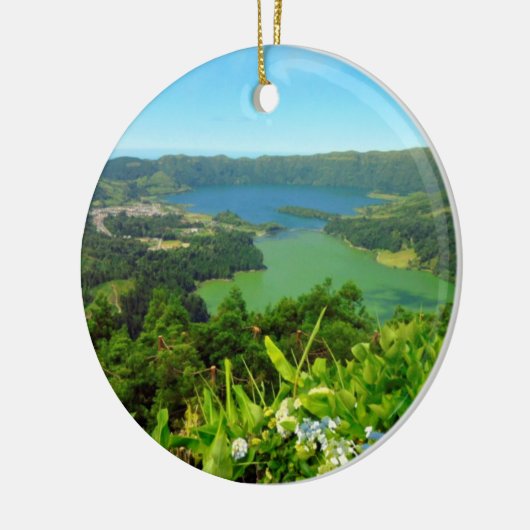 アゾレス諸島 – セテシダデスのクリスマスオーナメント セラミックオーナメント (左)
