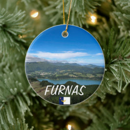 アゾレス諸島:ファーナスカスタムクリスマスオーナメント セラミックオーナメント