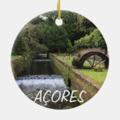 アゾレス諸島:ファーナスカスタムクリスマスオーナメント セラミックオーナメント (裏面)