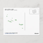 アゾレス諸島 ポストカード (裏面)