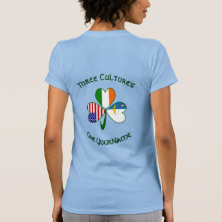 アゾレス アイルランド アメリカ シャムロック フラグ カスタマイズ 女性 Tシャツ