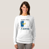 アゾレス・アゾーレス旗カスタマイズ商品 Tシャツ (正面フル)