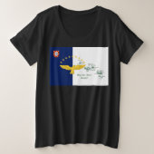 アゾレス プラスサイズTシャツ (デザイン正面)