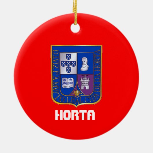 アゾレス – ホルタアゾレスクリスマスオーナメント セラミックオーナメント (裏面)