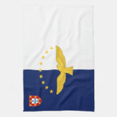 アゾレス(ポルトガル)の旗 キッチンタオル (縦)