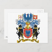 アゾレス（ポルトガル）紋章 ポストカード (正面/裏面)