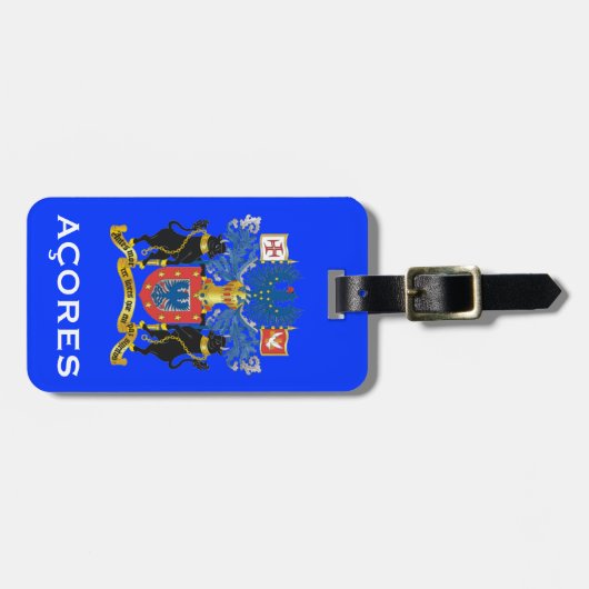 アゾレス-荷物のラベル ラゲッジタグ (正面横)