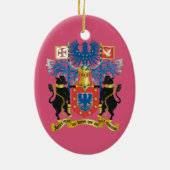 アゾレスHorta Faialのクリスマスのオーナメント セラミックオーナメント (裏面)