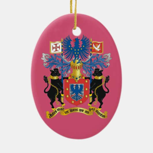 アゾレスHorta Faialのクリスマスのオーナメント セラミックオーナメント (裏面)