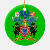 アゾレスHorta Faialのクリスマスのオーナメント セラミックオーナメント (裏面)