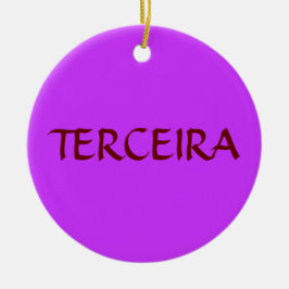 アゾレスTerceiraのカスタムなクリスマスのオーナメント セラミックオーナメント