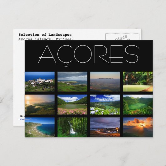 アゾーレスの風景 ポストカード (正面/裏面)