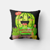 アゾ最高のナのお母さんカスタマイズの母ギフトブラック クッション (正面)