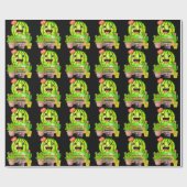 アゾ最高のナのお母さんカスタマイズの母ギフトブラック ラッピングペーパー (フラット)