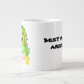 アゾ最高のナのお母さんカスタマイズの母 ジャンボコーヒーマグカップ (正面)