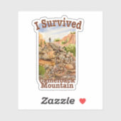 アゾ生き延びナのカメルバック山 シール (シート)