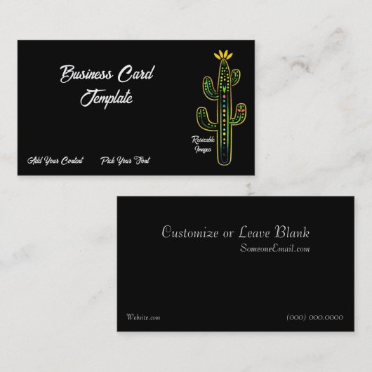 アゾ鮮やかナデザートカボスサグアーロ 名刺 (正面/裏面)