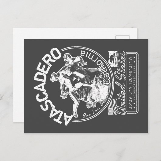 アタカデロカリフォルニアサンケンガーデンズ ポストカード (正面/裏面)