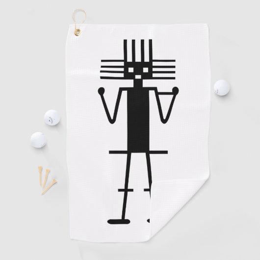 アタカマの巨大ジオグリプの象徴、古代ナスカペルー ゴルフタオル (インサイチュ)