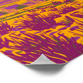 アタカマデザートサンセットサウスアメリカトラベルヴィンテージ ポスター (角)