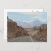 アタカマデザートチリ砂漠ハイウェイ ポストカード (正面/裏面)