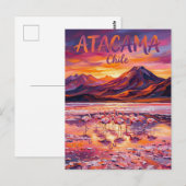 アタカマ塩湖 チリ ポストカード (正面/裏面)