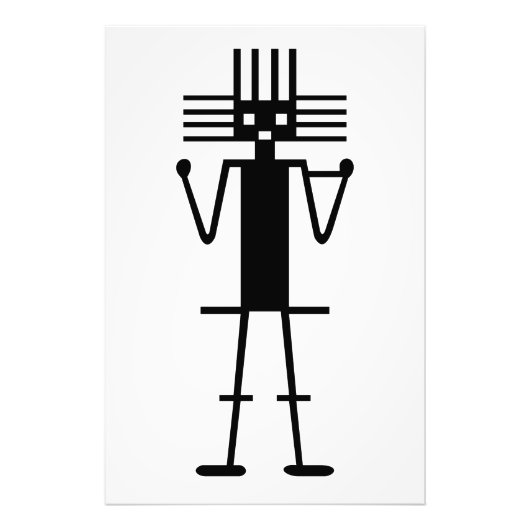 アタカマ巨大なジオクリッペのシンボル古代ナスカ・ペルーa フォトプリント            (正面)