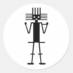 アタカマ巨大なジオクリッペのシンボル古代ナスカ・ペルーa ラウンドシール