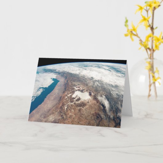 アタカマ砂漠とアンデスの塩フラッツ カード (黄色い花)