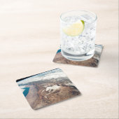 アタカマ砂漠とアンデスの塩フラッツ スクエアペーパーコースター (インサイチュ)