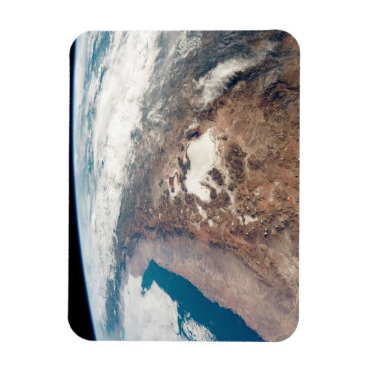 アタカマ砂漠とアンデスの塩フラッツ マグネット (縦)