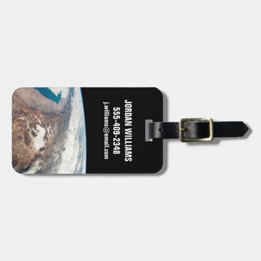 アタカマ砂漠とアンデスの塩フラッツ ラゲッジタグ (正面横)