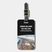 アタカマ砂漠とアンデスの塩フラッツ ラゲッジタグ (正面縦)