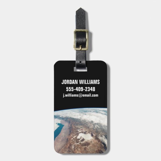 アタカマ砂漠とアンデスの塩フラッツ ラゲッジタグ (正面縦)