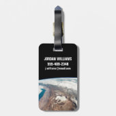 アタカマ砂漠とアンデスの塩フラッツ ラゲッジタグ (裏面縦)