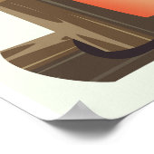 アタカマ砂漠の冒険の旅行ポスター。 ポスター (角)