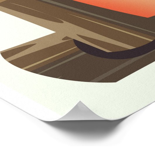 アタカマ砂漠の冒険の旅行ポスター。 ポスター (角)