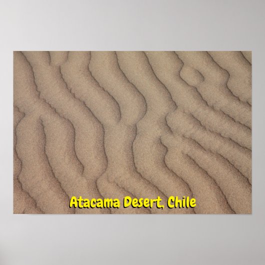 アタカマ砂漠の砂紋 ポスター (正面)