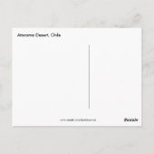 アタカマ砂漠フラミンゴチリ葉書 ポストカード (裏面)